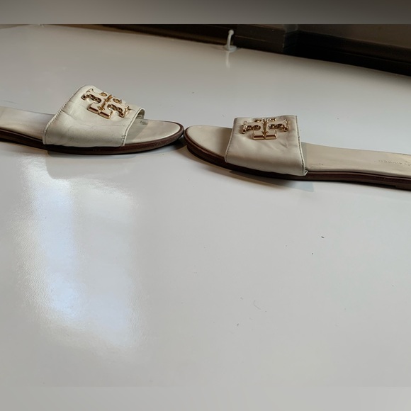 Tory Burch Women's White Slide Sandals cream size 9.5 - Picture 2 of 7